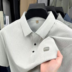 Men's Light Purple Casual Polo Shirt Summer - image 2