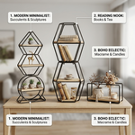 1pcs Wall Mounted Wooden Metal Shelf - image 1