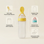 Silicone Baby Feeding Bottle with Spoon Feeder - image 2