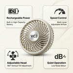High Speed Adjustable & Rechargeable Fan - image 2