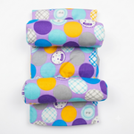 Soft Cotton Baby Crib Bedding Bumper Roll - Multicolor Polka Dot - image 1