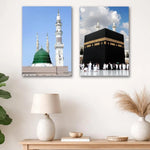 Islamic Khana Kaaba Wall Art Set 8x11 MDF Tiles Multicolor - image 3