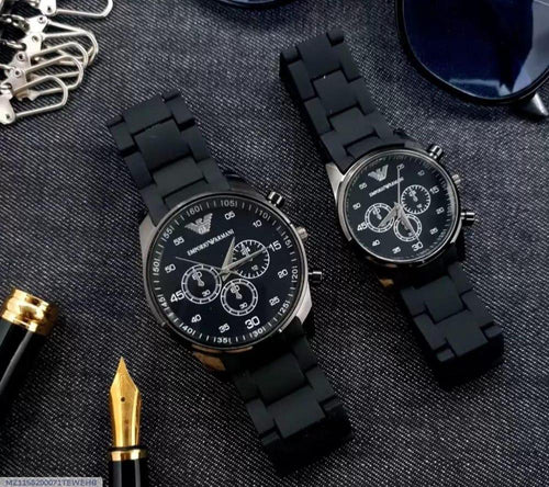 Unisex Chronograph Armani Couple Watch