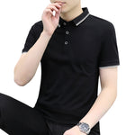Men's Grey Casual Polo Shirt Summer - image 4