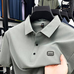Men's Light Purple Casual Polo Shirt Summer - image 4