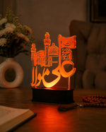 Ali Mola (AS) LED Acrylic Lamp – Islamic Lamp Light with Mosque Design - image 4