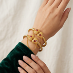 Gold Skull Bangles Set for Women Eid Wedding Wear - image 1