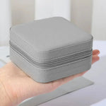 High Quality Leather Jewellery Organizer Box with Zipper - image 3