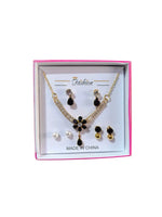 Funky Gold Plated Crystal Necklace Set - image 3