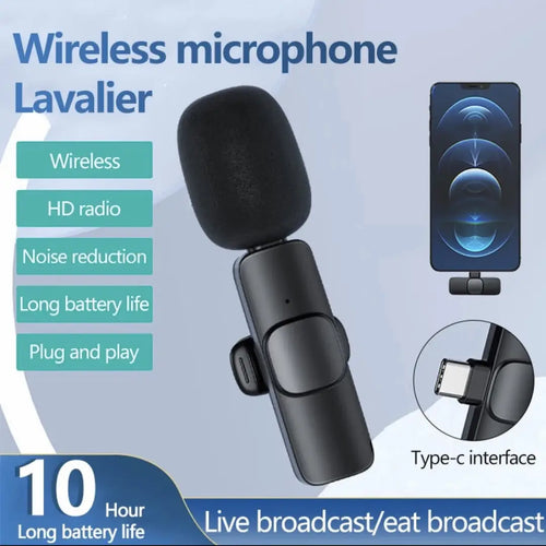 K8 New Type-C Wireless Microphone with Noise Reduction