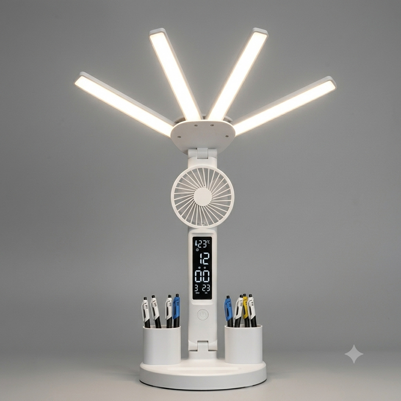 5-in-1 Smart LED Fan Desk Lamp