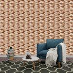 Modern Abstract Wall Sticker 100 Pcs Maroon 3D - image 4