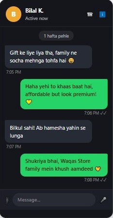 Bilal K. customer review