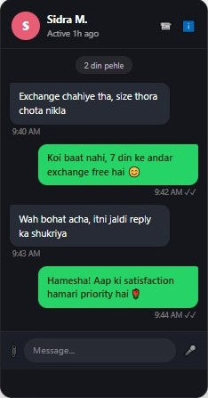 Sidra M. customer review